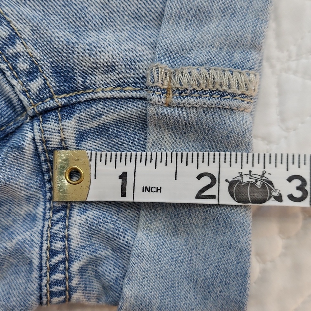 Shein Curve Light Washed Stretchy Denim Short Overalls Plus Size 1X, Like New▪ - Picture 9 of 9